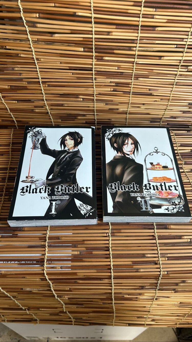 Black Butler 1 and 2 Paperback Book Set Yana Toboso